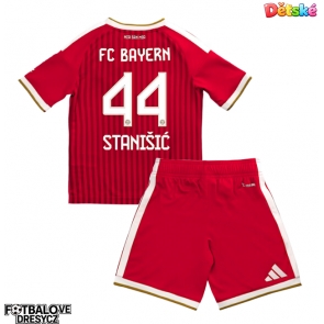Bayern Munich Josip Stanisic #44 Dětské Domácí dres komplet 2026-27 Krátký Rukáv (+ trenýrky)